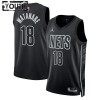 Camiseta Niños NBA Brooklyn Nets Yuta Watanabe 18 2022-23 Jordan Statement Edition Negro Swingman